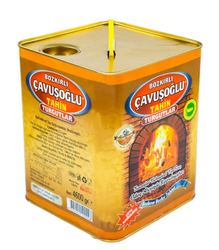 Odun Ateşinde Karafırında Çifte Kavrulmuş Kepeksiz Bozkır Tahini 4600g