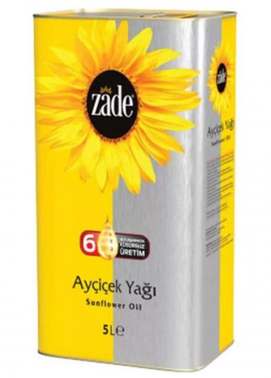 Zade Ayçiçek Yağı 5 Lt