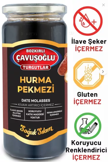 Soğuk Sıkım Hurma Pekmezi 620g