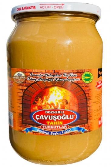 Odun Ateşinde Karafırında Çifte Kavrulmuş Kepekli Bozkır Tahini Cam Kavanoz 700g