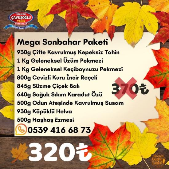 Konya Bozkır Tahini Mega Sonbahar Paketi