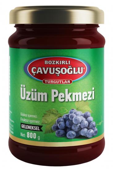 Çavuşoğlu Üzüm Pekmezi Cam Kavanoz 800g