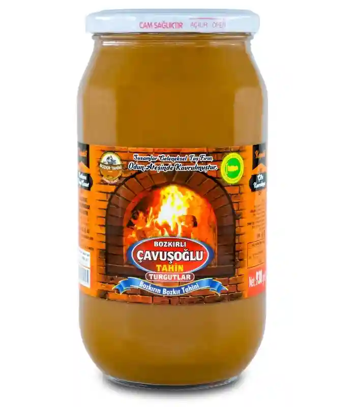 Karafırında Çifte Kavrulmuş Kepekli Bozkır Tahini Cam Kavanoz 930g