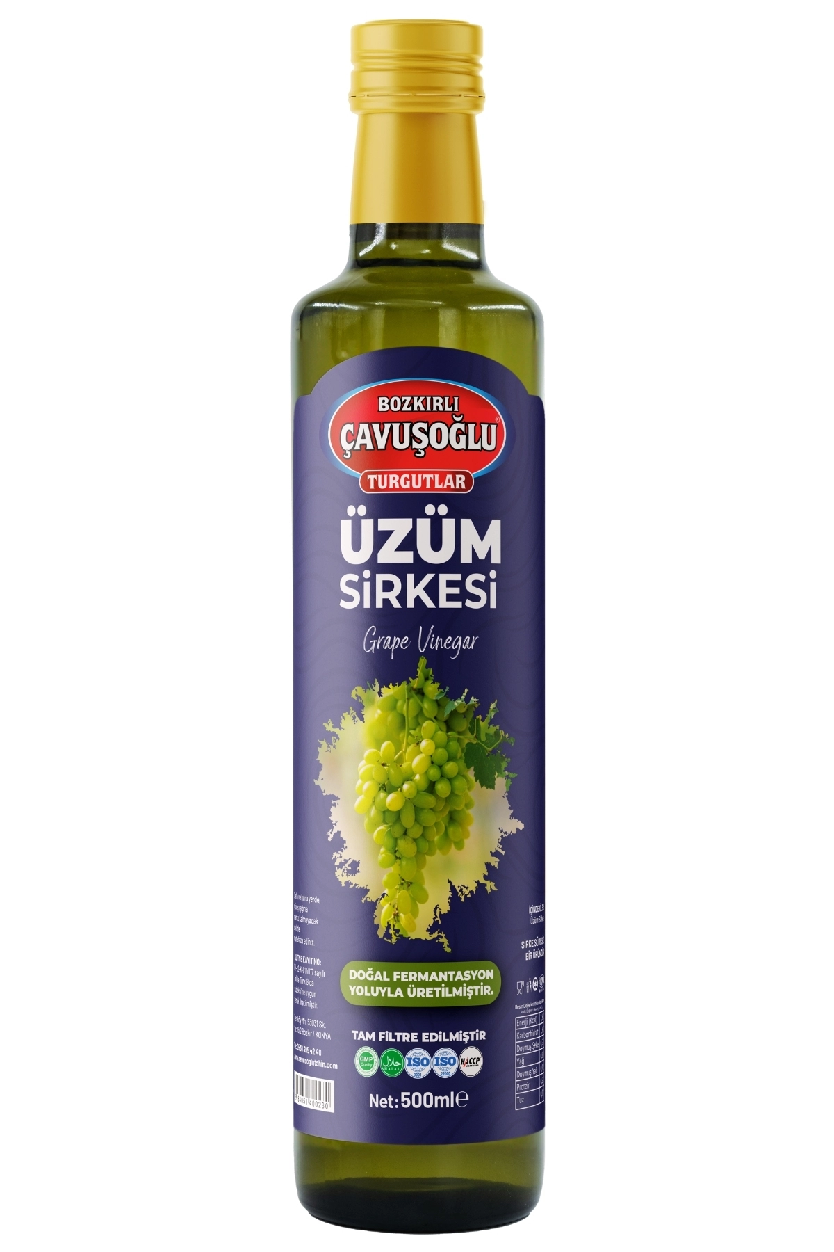 Üzüm Sirkesi Doğal Fermantasyon 500 ml